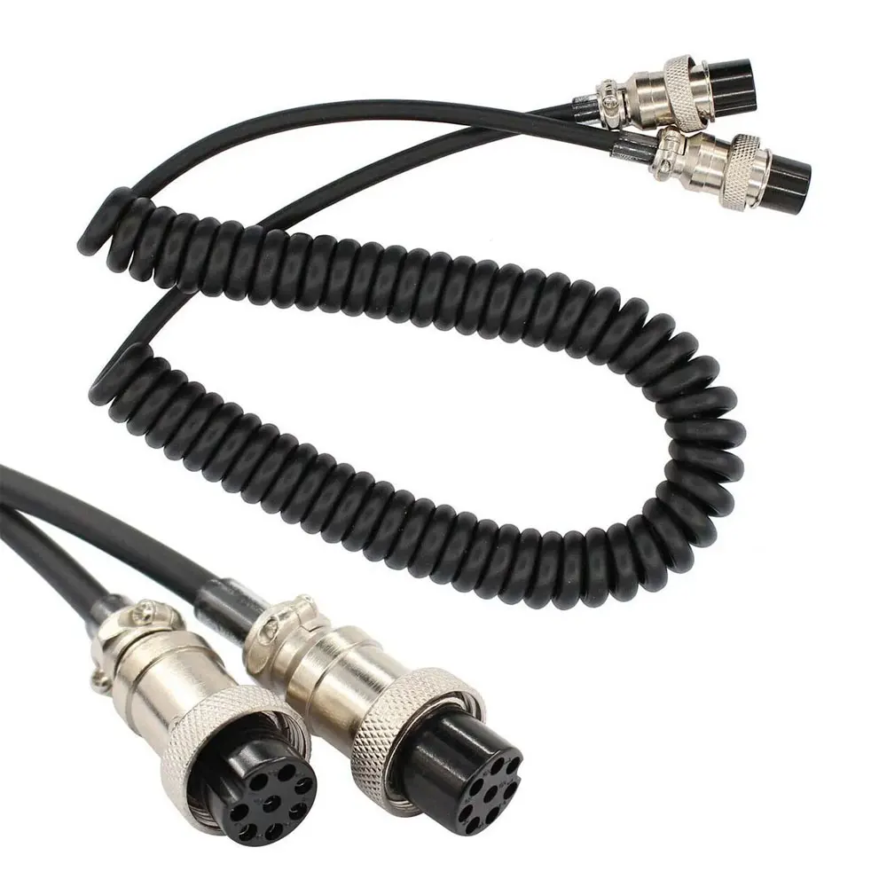 2pcs 8 Pin Microphone Extension Cable YAESU ICOM KENWOOD Radio Female to Female