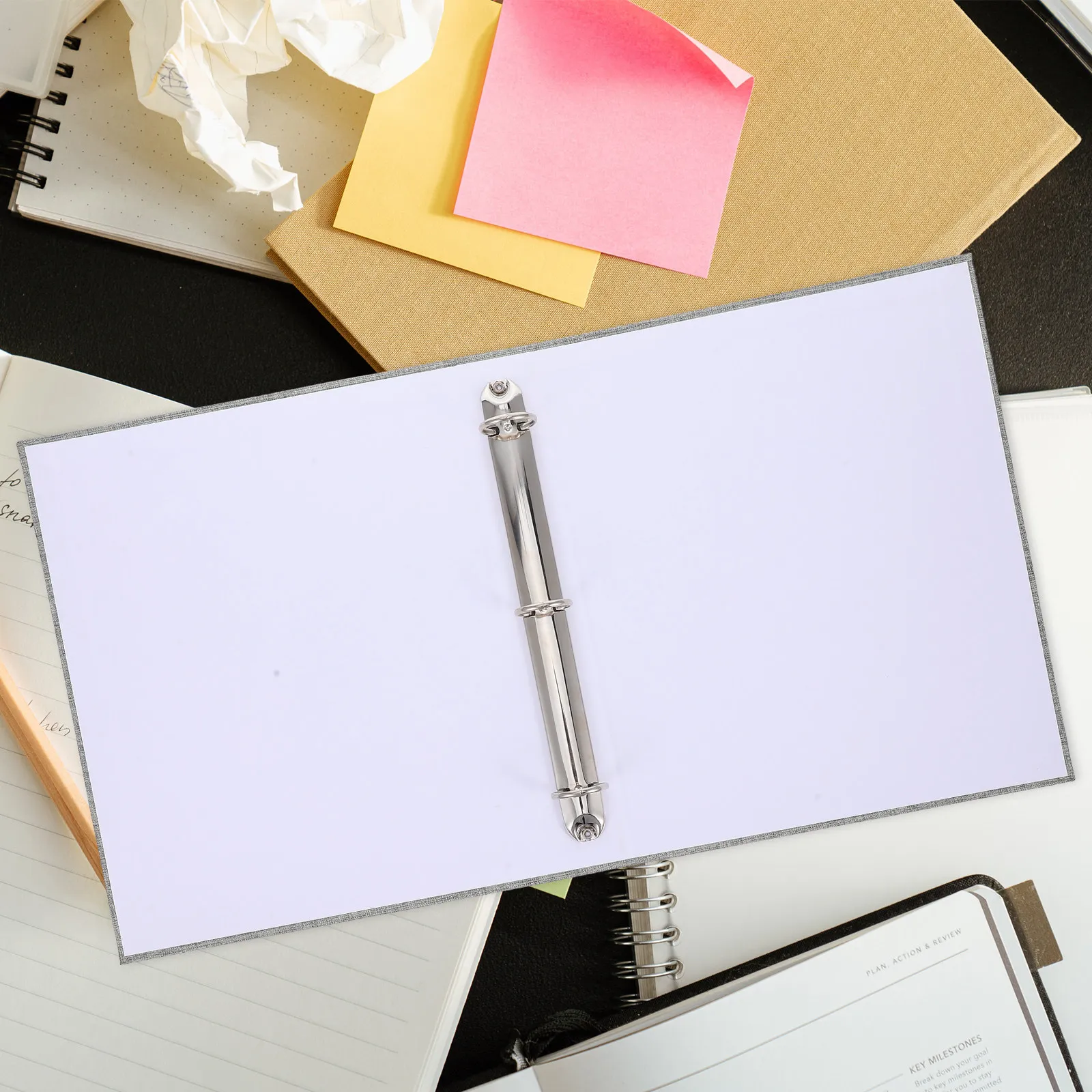 

A4 3 Ring Binder Fabric Hardcover Sheet Organizer for Office Home School Document Storage Project Report Resume Folder