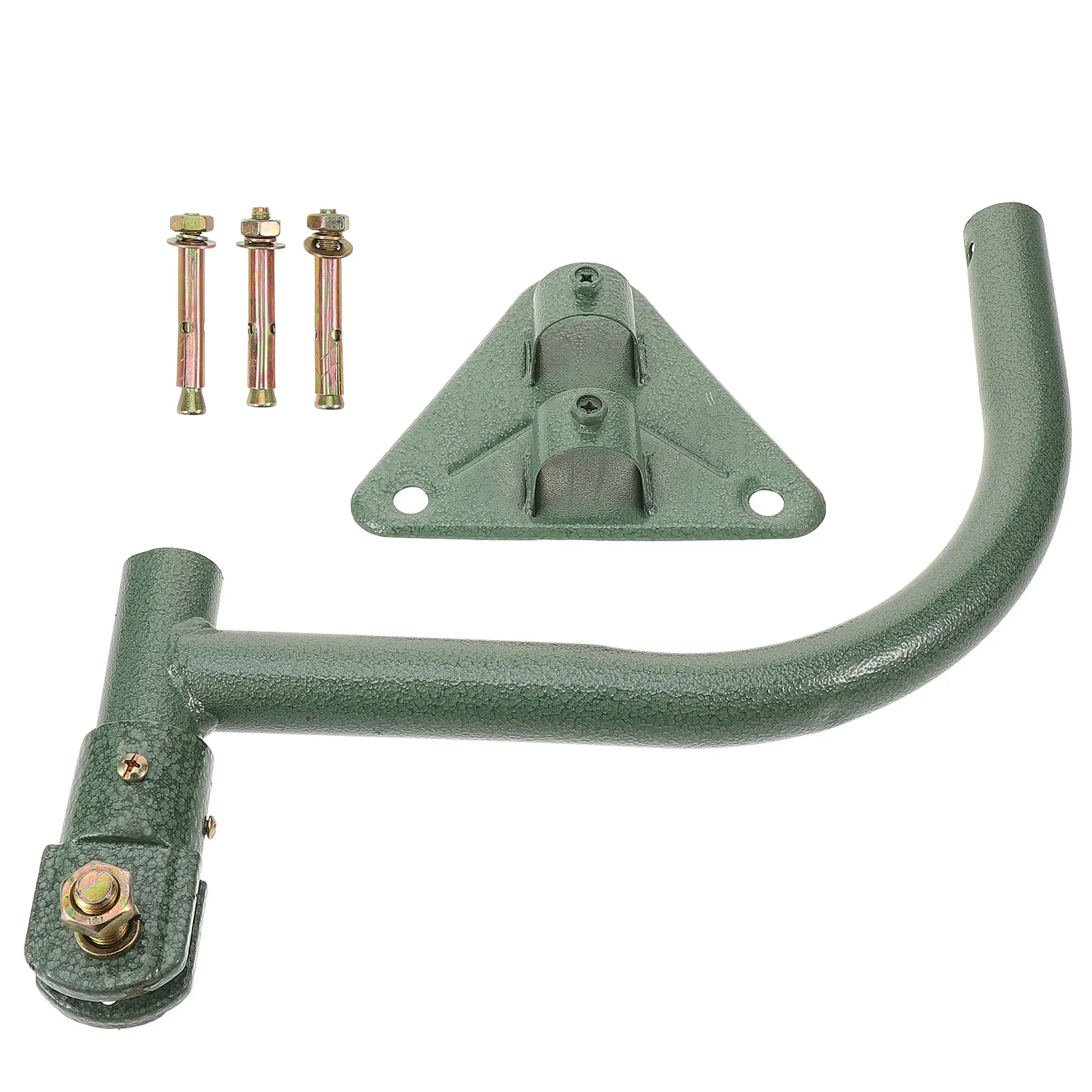 

Heavy Duty Electric Fan Accessories Wall Mount Bracket Iron Construction Garage Use Green Easy Installation Compatible Various