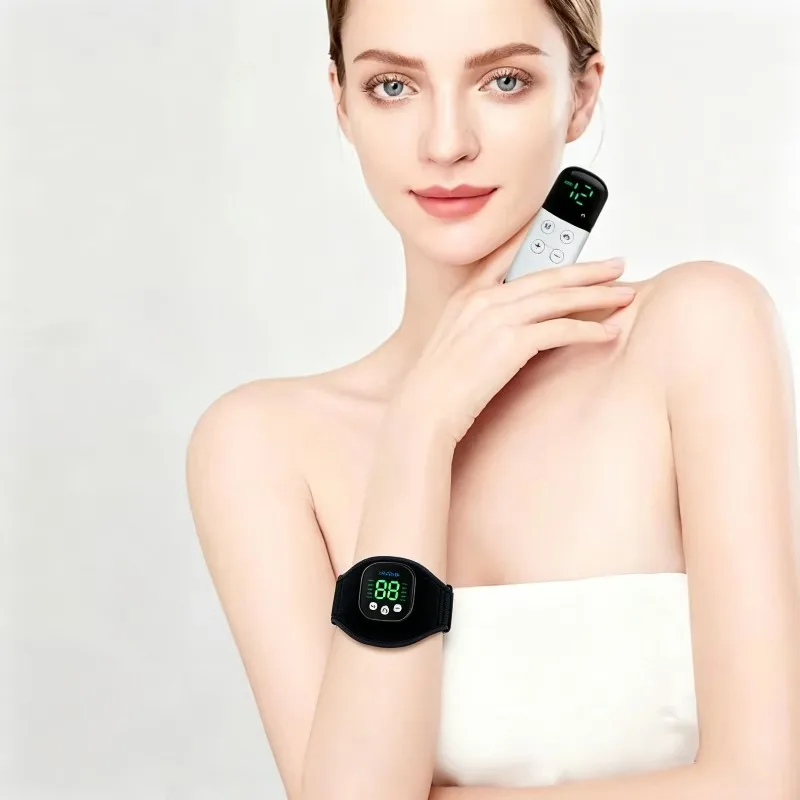 Cordless Wrist Massager Electric Button Hand Massager Portable Heated EMS Design