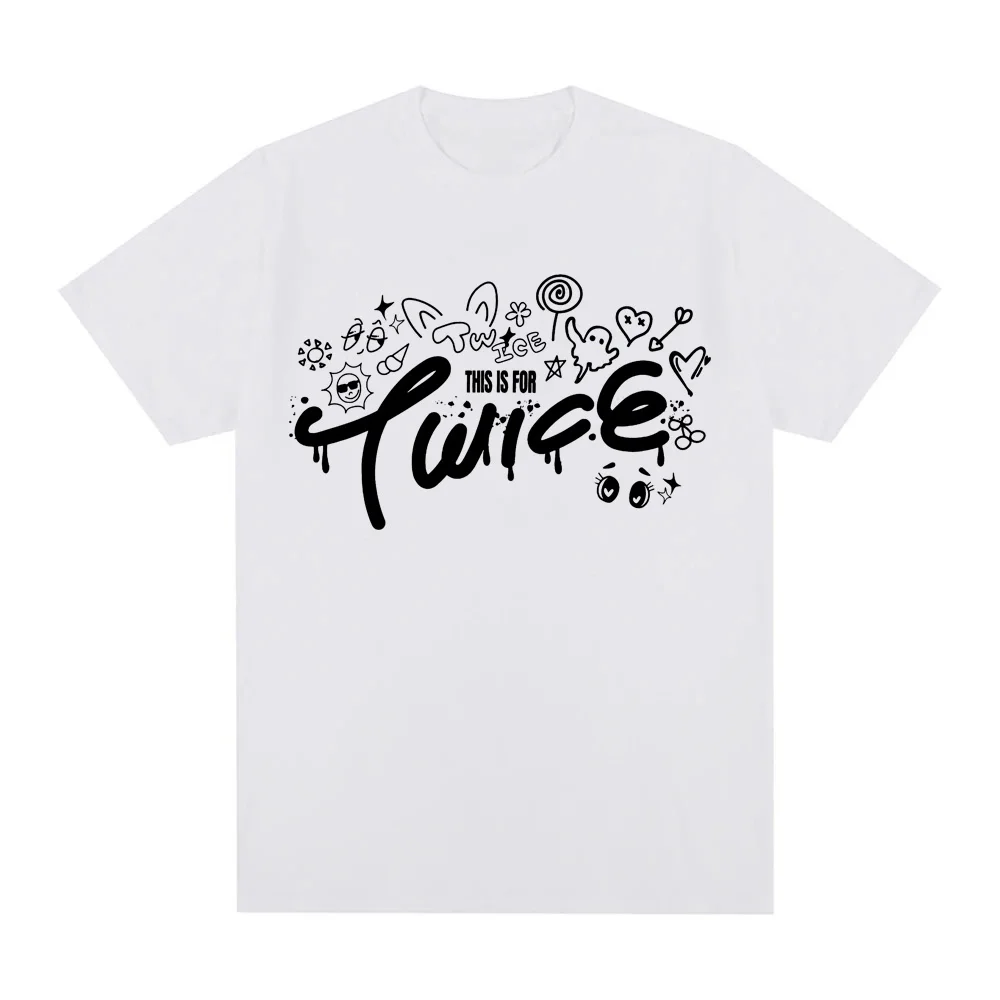 

TWICE kawaii T Shirt Sleeve Fashion Tee-shirt Summer Casual 100%CottonTshirt Camiseta Hombre Soft Summer Casual High QualityTops