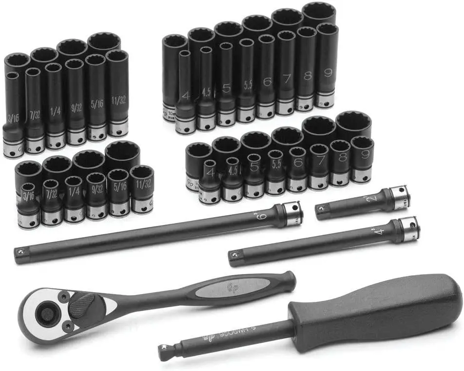 Corp - 1/4 Dr. 53Pc Fract. Metric Duo-Socket Set - 12 (89253Crd)