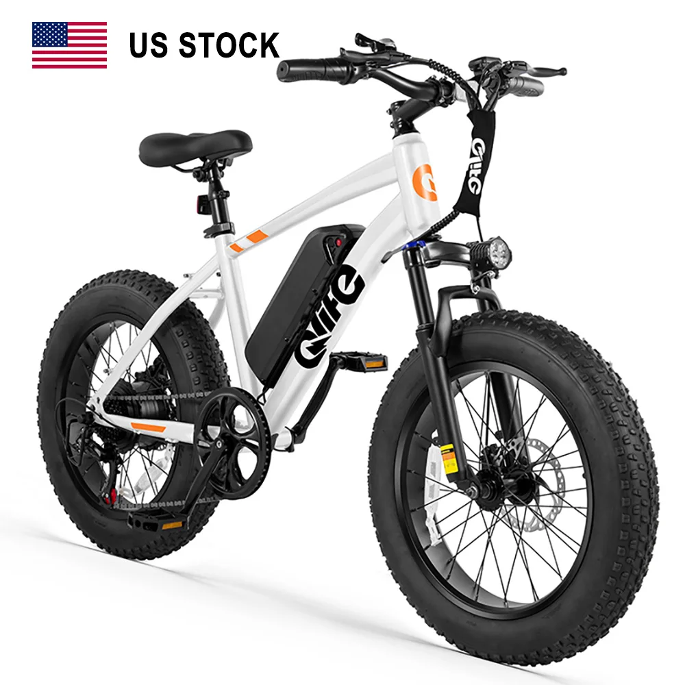 

Qlife Racer US Free Shipping 500w Fat Tire 48v Electric MTB Mountain Bikes for Adults