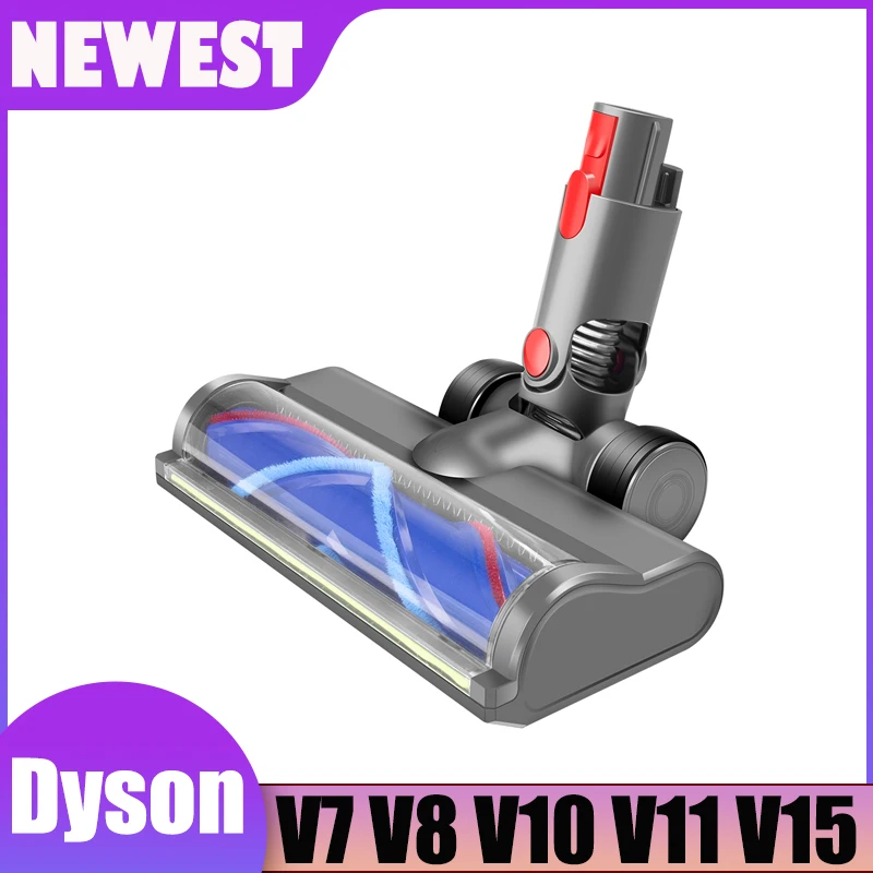 Testina a trasmissione diretta per Dyson V10 V7 V8 V11 V12 V15 SV10 SV12 SV14 V6 e V10 Aspirapolvere sottile Sostituzione della luce verde