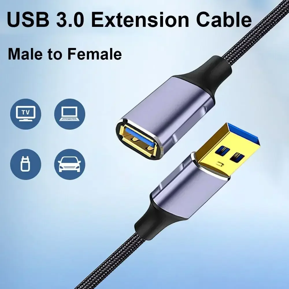 Male to Female USB 3.0 Extension Cable Professional Keyboard Printer High Speed Data Cord Webcam GamePad Adapter Line