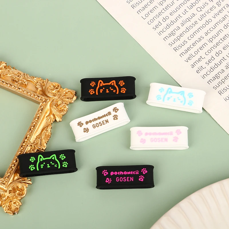 مقابض مضرب تنس سيليكون لطيفة ، حلقة مانعة للانزلاق ، قبضة ماصة للعرق ، قبضة مطاطية ثابتة ، كرتون ، 1 * * #4