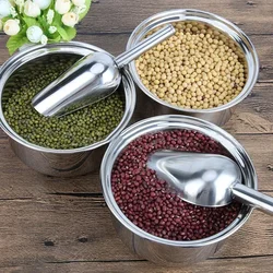 Stainless-Steel Ice Cube Scoop Bar Buffet Kitchen Spice Candy Flour Nut Scoop Spoon Dry Goods Shovel Party Kitchen Accessories