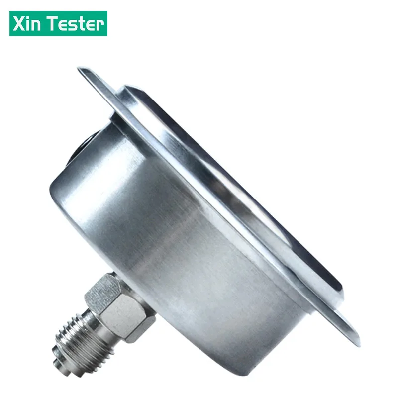 Xin Tester 0-60Mpa Shock Resistant  Stainless Steel Air Oil Water Hydraulic Gauge Thread G1/4 Glycerol free Pressure Gauge