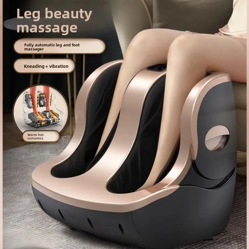Best Seller Shiatsu Kneading Rolling Vibration Heating Foot Calf Ankle Leg Massager Automatic Hot Compress Leg Beauty Device