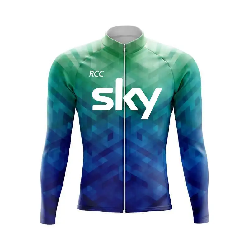 2024 rcc sky Tops Cycling Jersey Long Sleeve MTB Bicycle Clothing Bike Sportswear Sport Clothes Spring / Autumn Outdoor Shirt