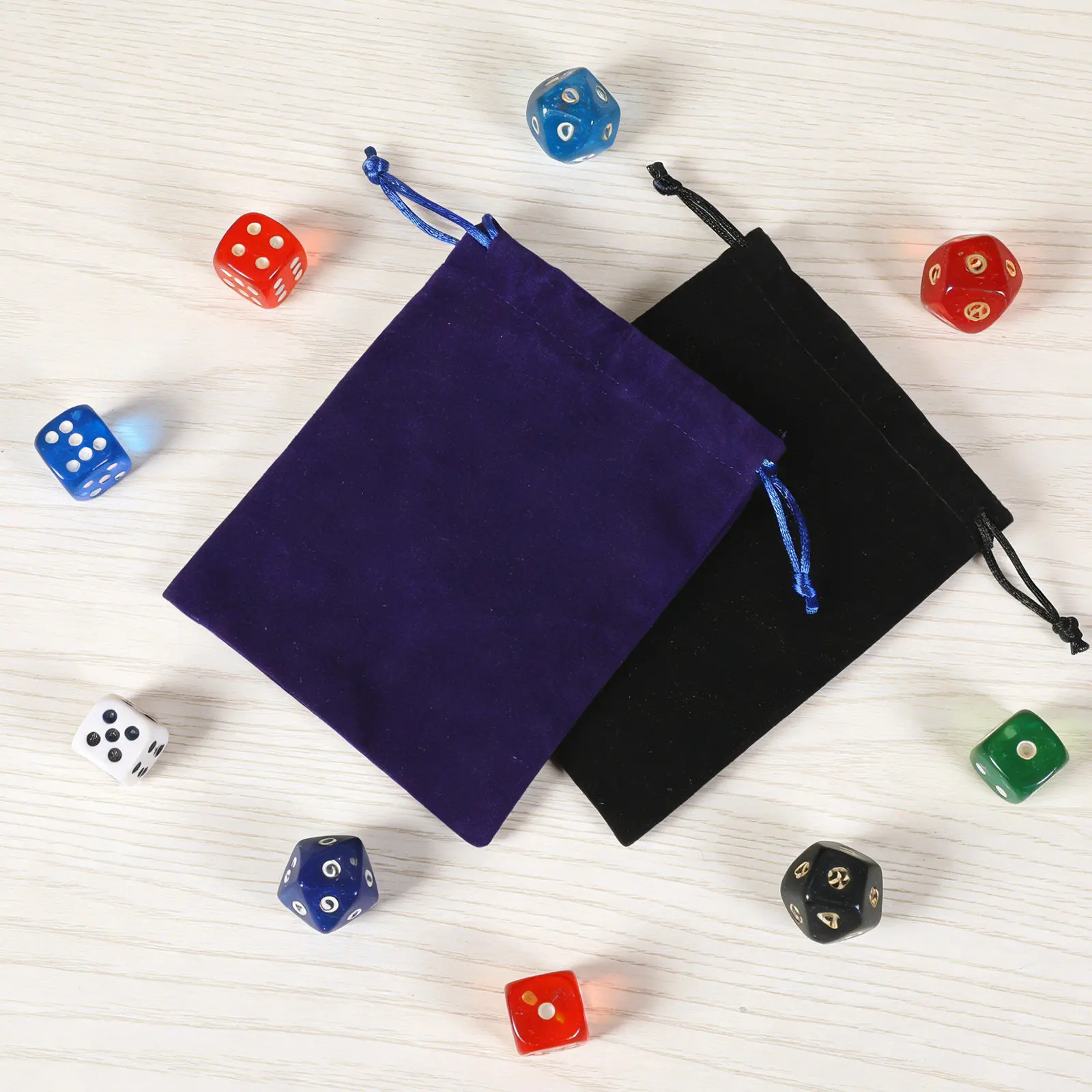 

2Pcs Cube Puzzle Carrying Pouch Lint Nylon Lightweight Wear Resistant Drawstring Closure for Easy Storage Portable
