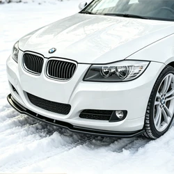 ABS Gloss Black Car Front Bumper Lip Splitter For BMW 3 Series E90 E91 320i 330i 2009-2012 LCI Not For M-Sport Tuning Body Kits