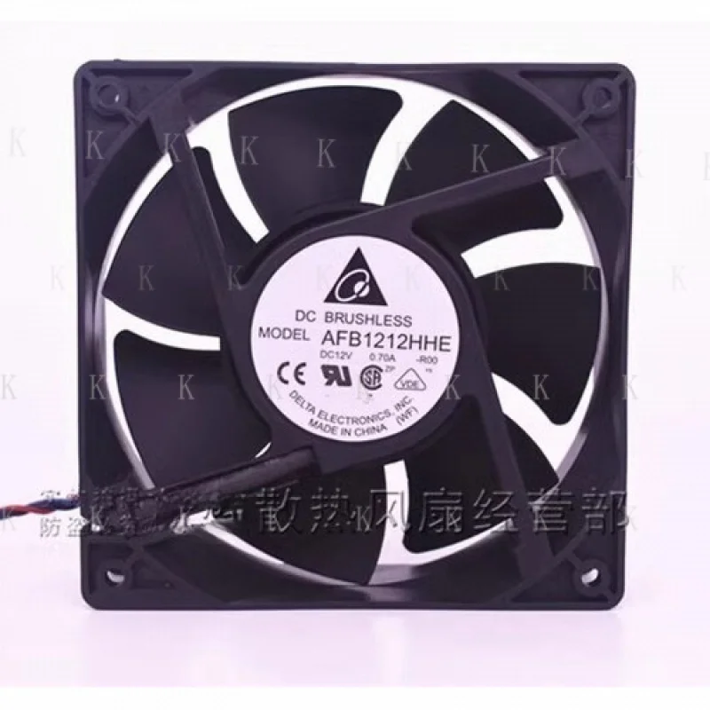 

C ДЛЯ Delta AFB1212HHE 12038 DC12V 0,70A 120*120*38 мм 3-проводной охлаждающий вентилятор с высоким потоком воздуха