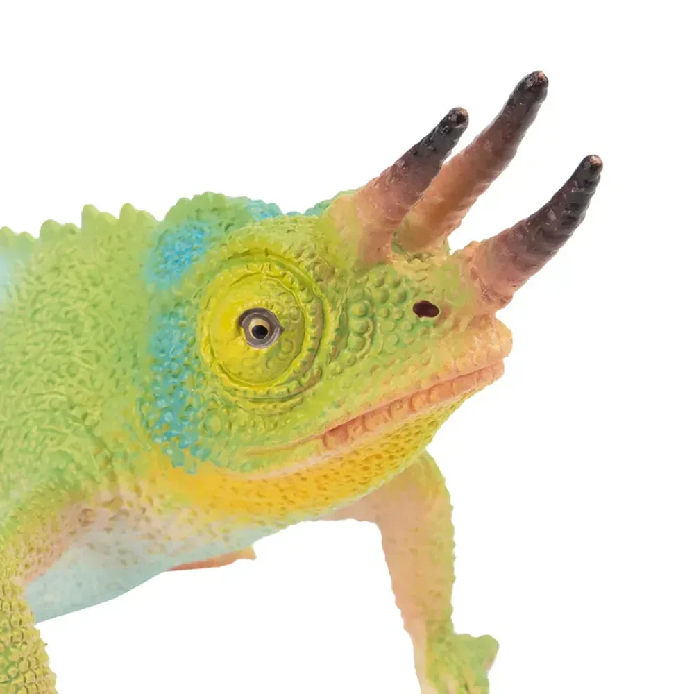 Toymany Simulation Jackson Chamäleon Reptil Tier Modell Spielzeug Mini Figuren Puppen Action Figuren Spielzeug Kinder Geschenk