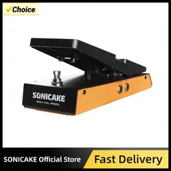 SONICAKE FlipWah Wahwah EFFECT & Active Volume Control Combo Pedal Full Size Metal Case QEP-10