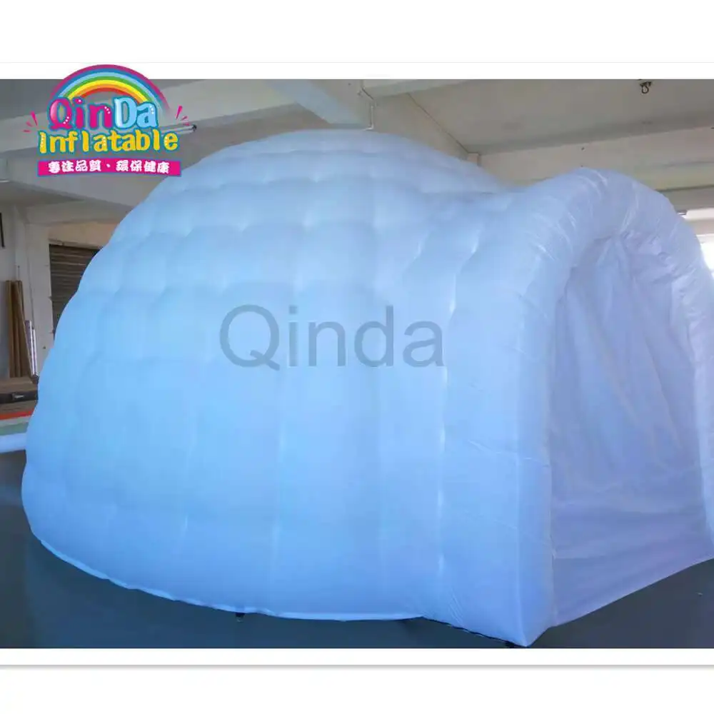 

Наружная рекламная надувная купольная палатка для вечеринок диаметром 5 м, белая надувная светодиодная палатка для свадьбы