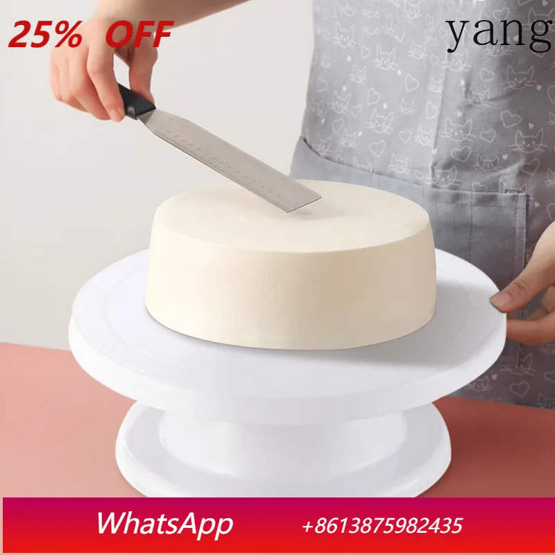 

LMM Baking Tools Birthday Cake Decoration Rotary Table Plastic Cake Rotary Table