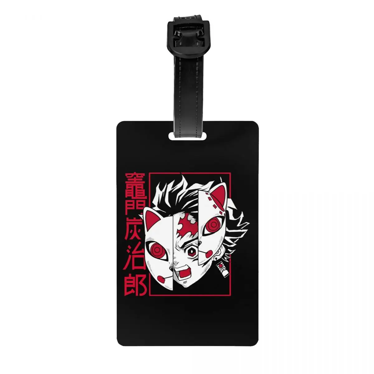 Tag bagagem com o nome do cartão de identificação, Tag bagagem, Demon Slayer, Kimetsu No Yaiba, Kamado Tanjirou, Privacy Cover, Personalizado