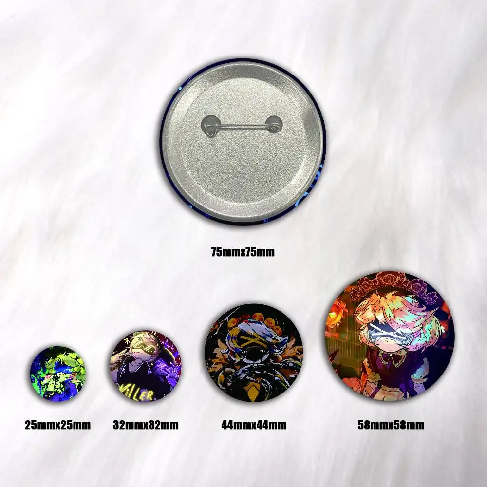 Murder Drones Game Creative Round Button Badges Pin Brooch Backpack Jewelry Gift