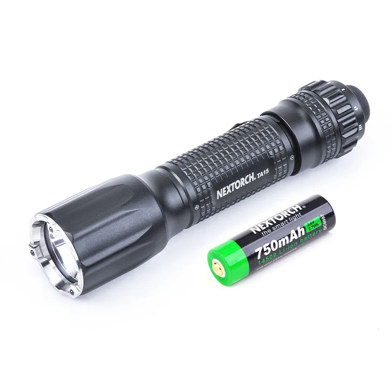 Nextorch TA15 V2.0 Tactical Flashlight with Super-Hard Strike Tips, 700 Lumens for Camping, Hiking, Self Defense, Emergency, EDC