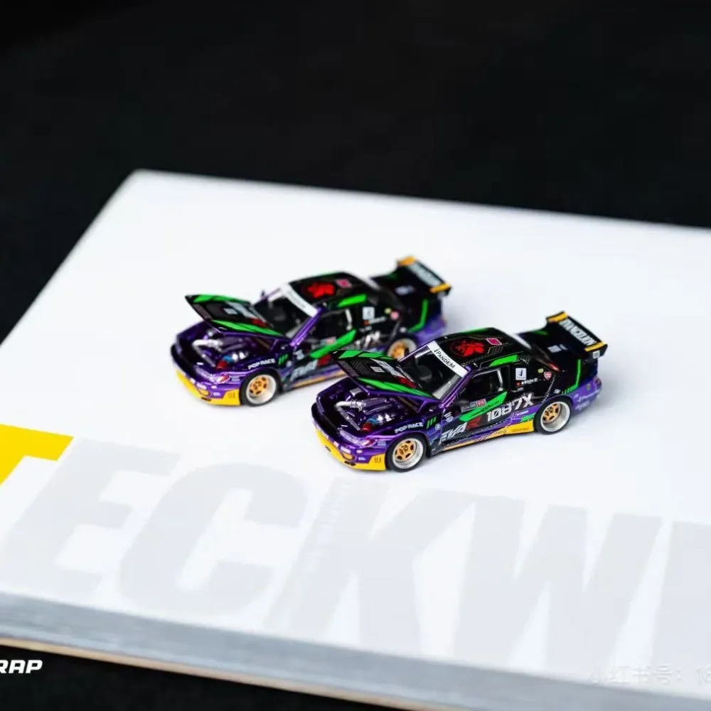 

POP RACE 1:64 EVA RT Test TYPE-01 1087X Pandem S13 Skyline GT-R R32 R33 APAxpo Special Events Alloy Car Model Toy Gift
