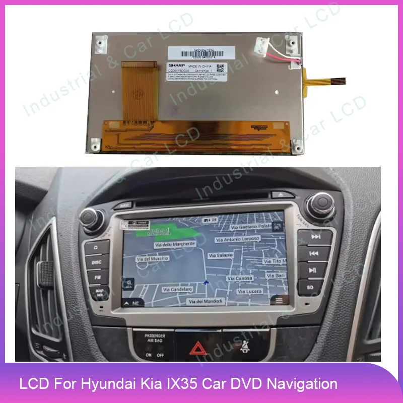 

Original 6.5 Inch LCD Display With Touch Screen Digitizer LQ065Y5DG03 2010 Car Navigation Audio Radio LCD Replacement
