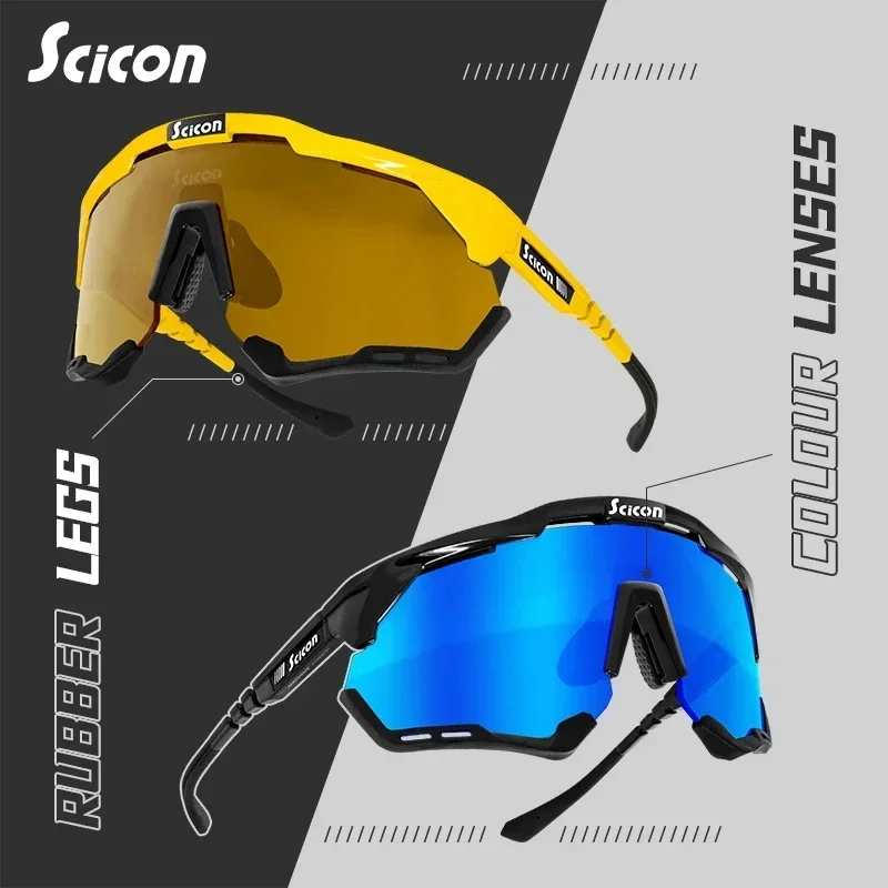 SCICON Polarized Cycling Glasses Mountain Bicycle Goggles Road Bike Cycling Eyewear Men Women Outdoor Sports Sunglasses