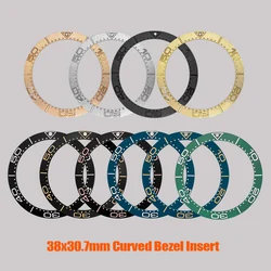 38x30.7mm Ceramic Bezel Insert Seamaster 300 Watch Case Bezel Ring Fit for SRPD Seamaster 300 Watch Case Curved Bezel Ring Parts