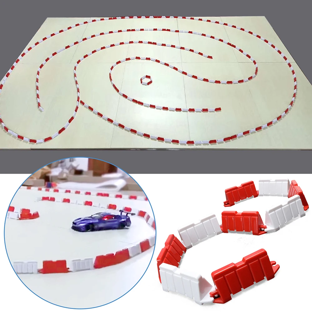 9IMOD-Barrière de circulation pour voiture RC, 20/60/100 pièces, pour créer des pistes de course réalistes