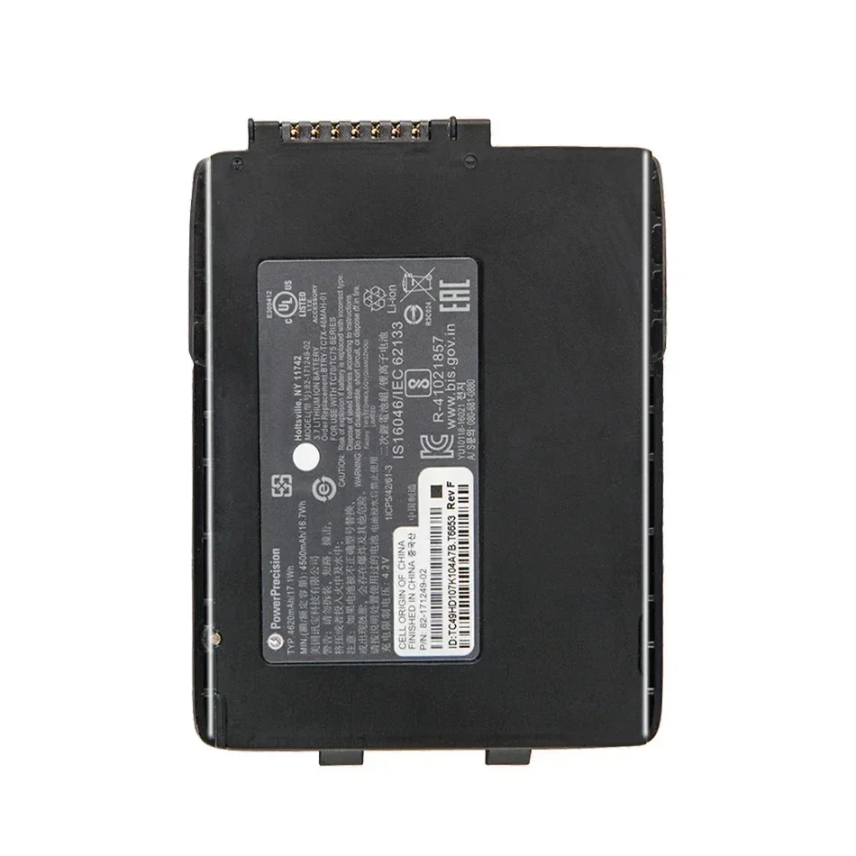 

Replacement Battery 82-171249-02 82-171249-01 For Symbol ZEBRA TC70 TC75 Scanner Large Capacity 4620mAh Batteria