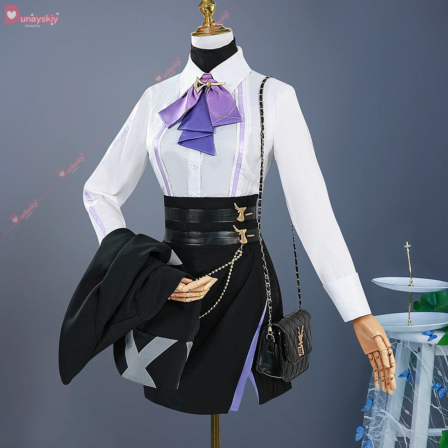 CosplayAuf Lager Sigewinne Clorinde Collab Fanart Doujin Cosplay Kostüm Genshin Impact Full Set Perücke Halloween Weihnachten