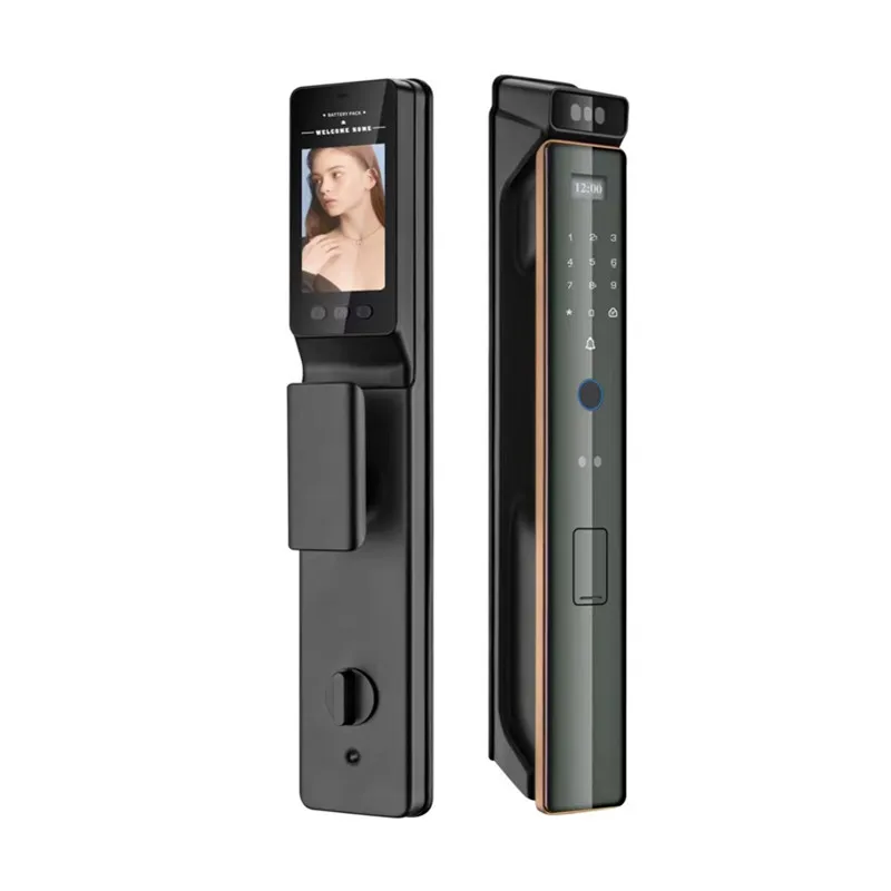 Face Recognition Smart Lock Fingerprint Electronic Password Home Gate Door Lock With Cylinder Keys IC Card USB Cable