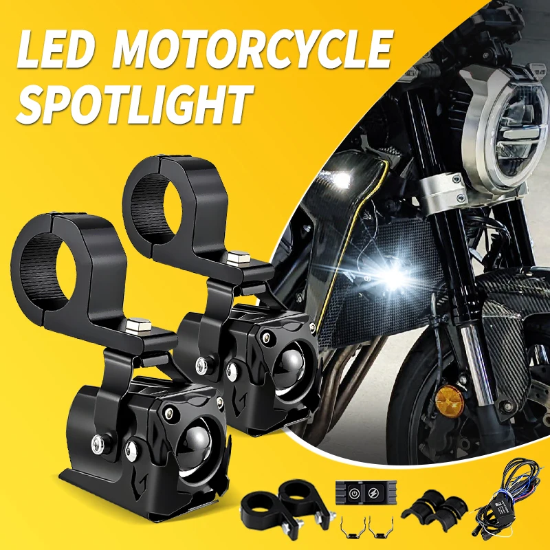 

Комплект мотоциклетных светодиодных фар-прожекторов (1 шт.) для Honda CB 1000R cb1000r 2008-2015: вспомогательные фары, противотуманные фары, ближний/дальний свет