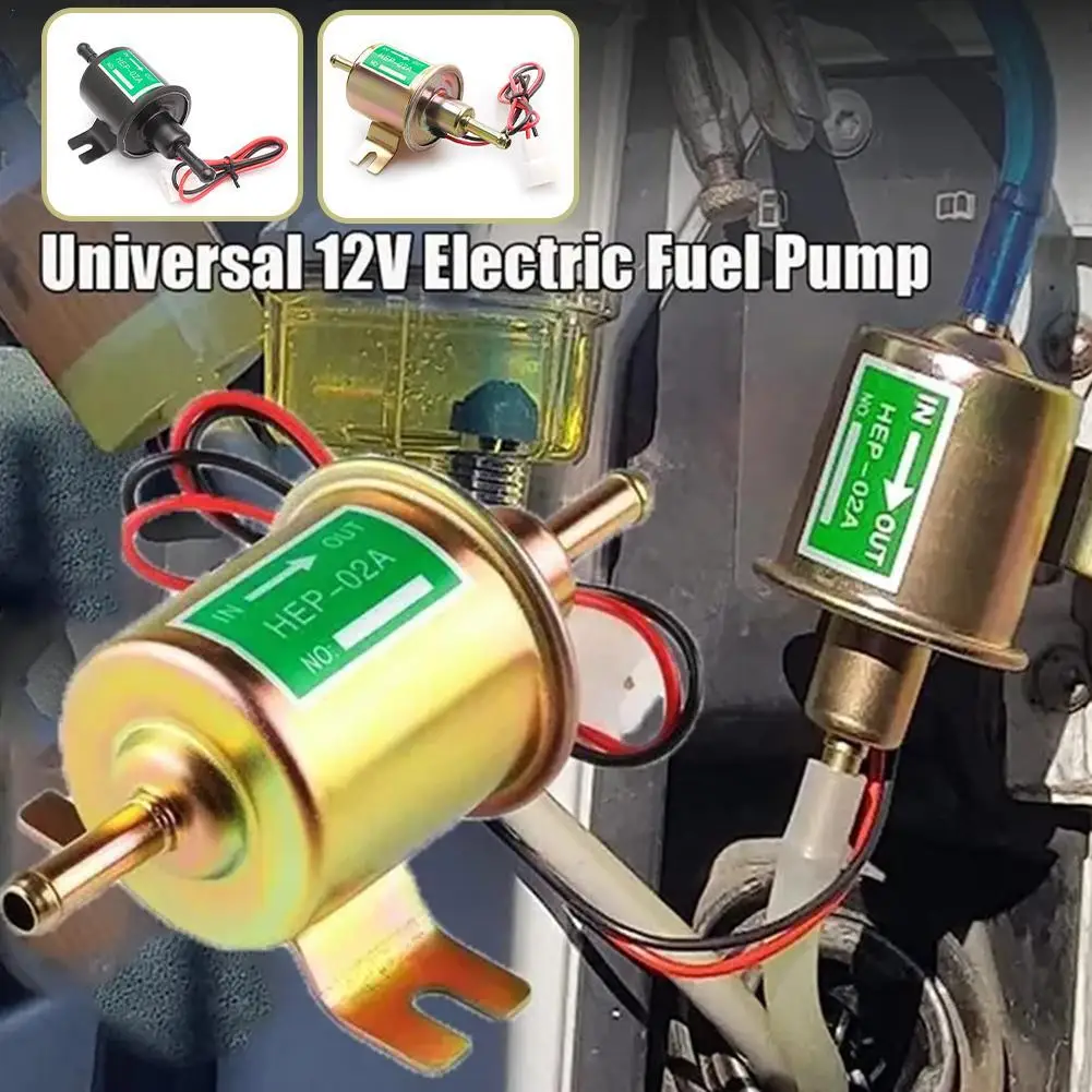 

HEP-02A HEP02A Car Modification Universal Fuel Pump 12v Electric Gasoline Pump 3-6 Psi For Car Carburetor Motorcycle