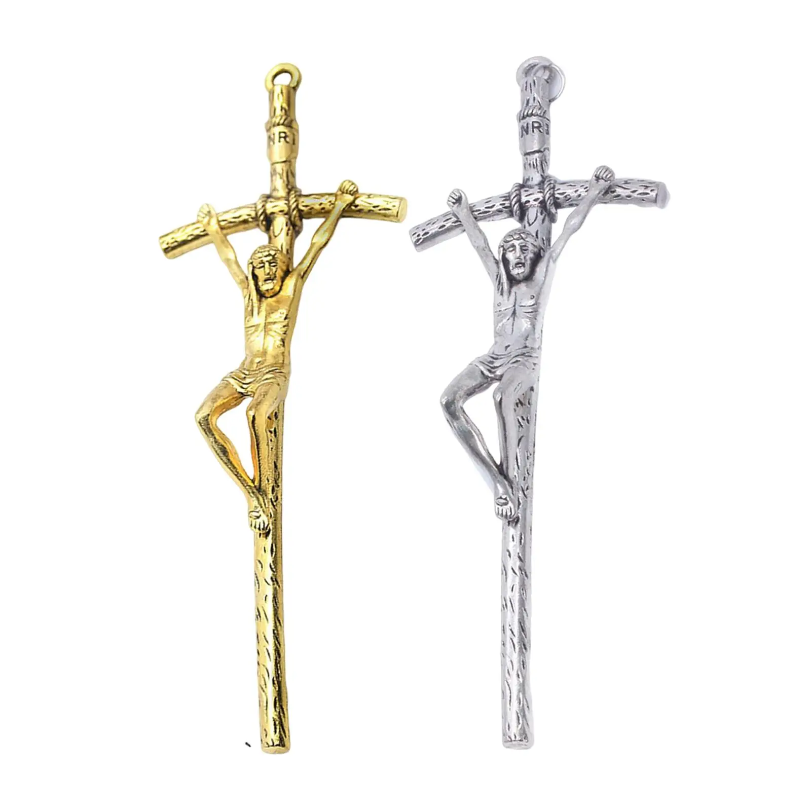 Fashion Dangling Cross Decorative Present Jewelry Zinc Alloy Hanging Ornaments for Bedroom Automobiles Backpack Lovers Families