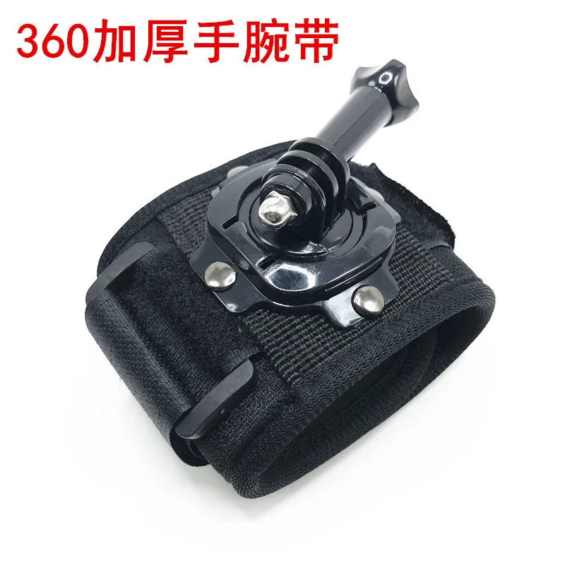 For GoPro DJI Action Cam Widened 360° Rotation Glove Wrist Strap Mount Arm Band Comfortable Wearable Shooting Bracket Strap view 3