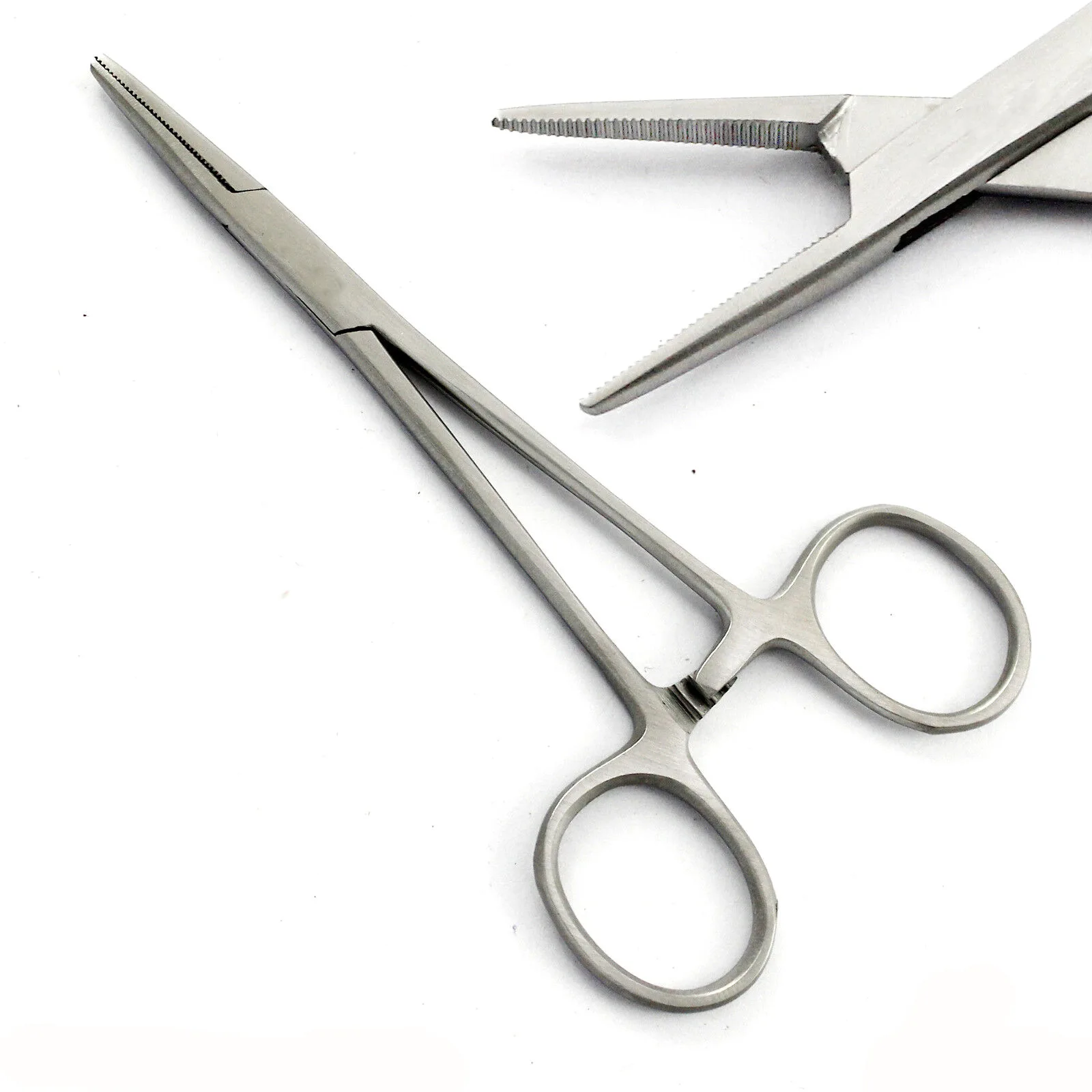 1pc Stainless Steel Hemostatic Forceps Surgical Tool Locking Clamps Straight/Curved Tip Durable Medical Instrument image 3