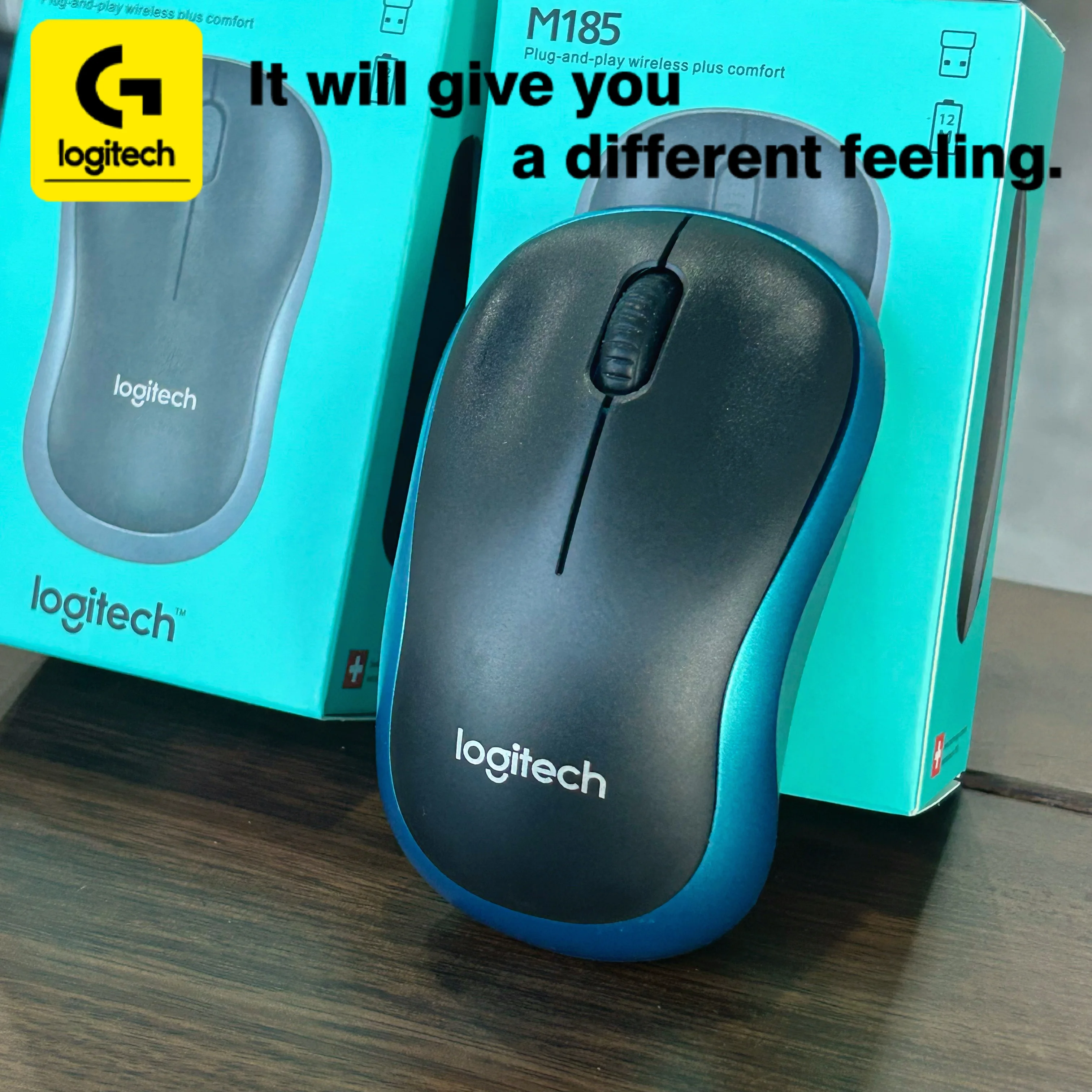 

[Выбор качества] Беспроводная мышь Logitech M185, интерфейс USB, 1000 DPI, подходит как для офиса, так и для домашнего использования