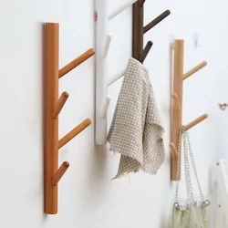Natural Pine Coat Rack, Handbag and Cap Holder, Branches Hook, Coat Stand, Living Room Wall Decoration, Clothing Wall Shelves
