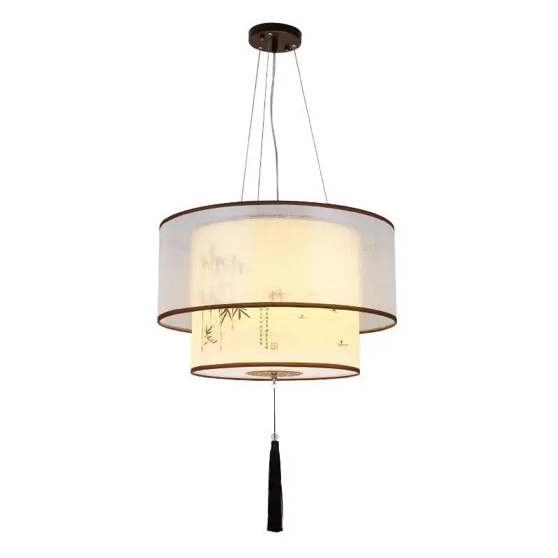 

Sheepskin lamp LED hotel teahouse antique Chinese style private room lamp