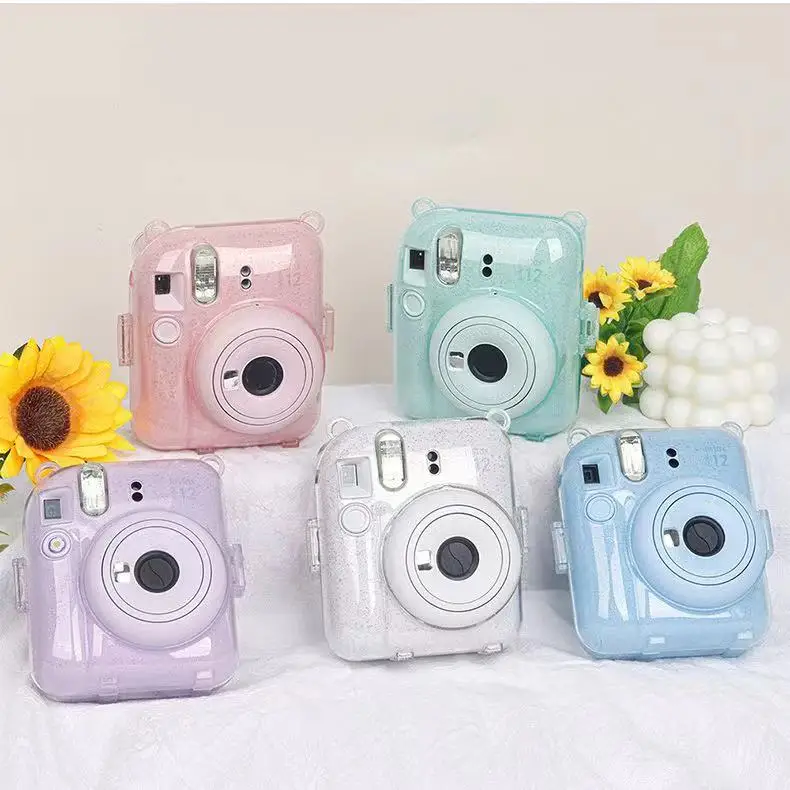 new instax mini 12 accessories Protective Camera Case Bag with photo holder sticker strap