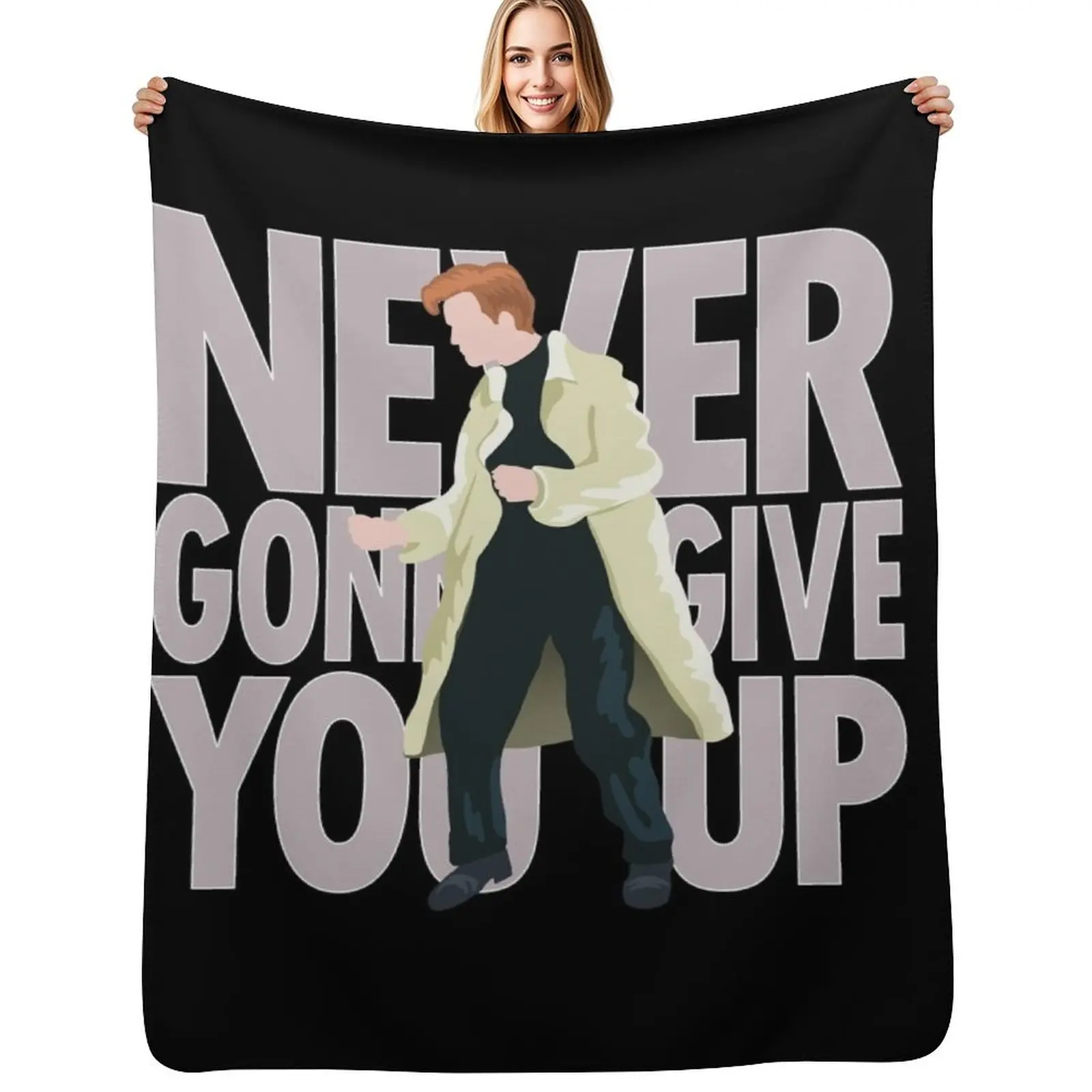 Rick - Never Gonna Give You Up Throw Blanket Air Conditioner Soft Blanket for Office Home