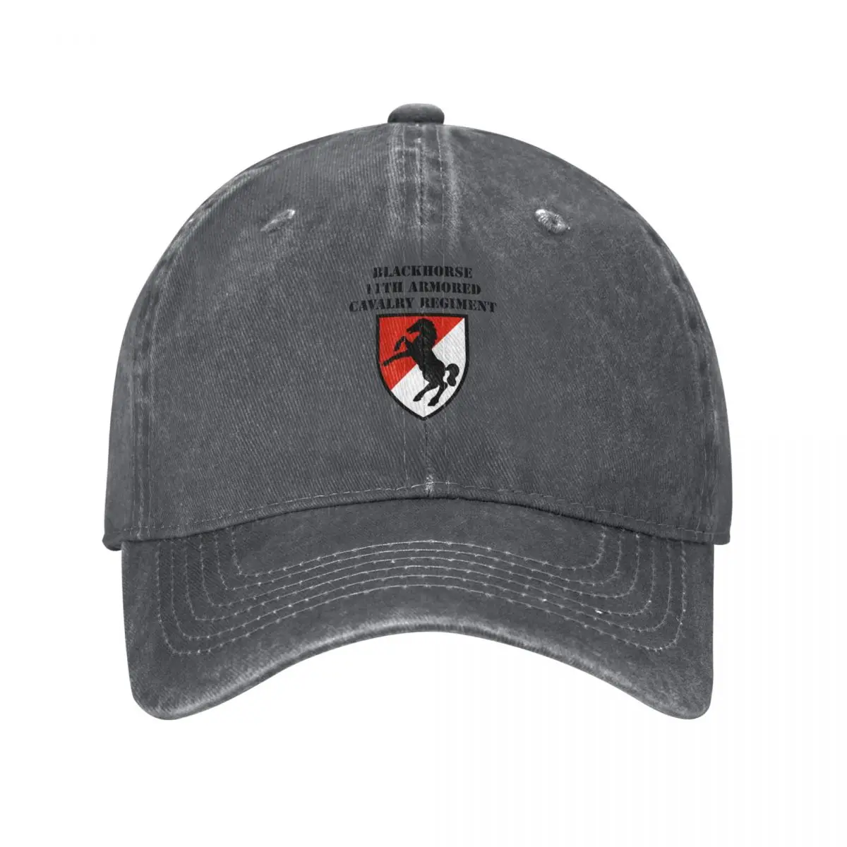 

BLACKHORSE 11TH ARMORED CAVALRY REGIMENT Baseball Cap Golf Hat beach hat Big Size Hat Trucker Men Caps Women's