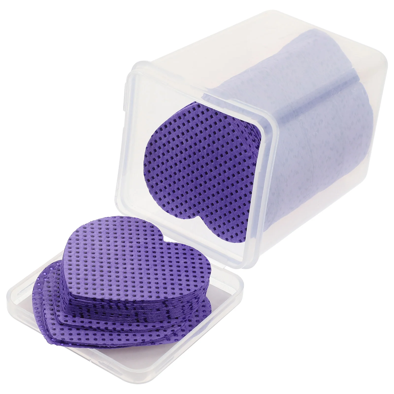 

200 Sheets Nail Polish Remover Pads Cotton Gel Acrylic Dipping Powder Purple Box Travel Size Soft Absorbent