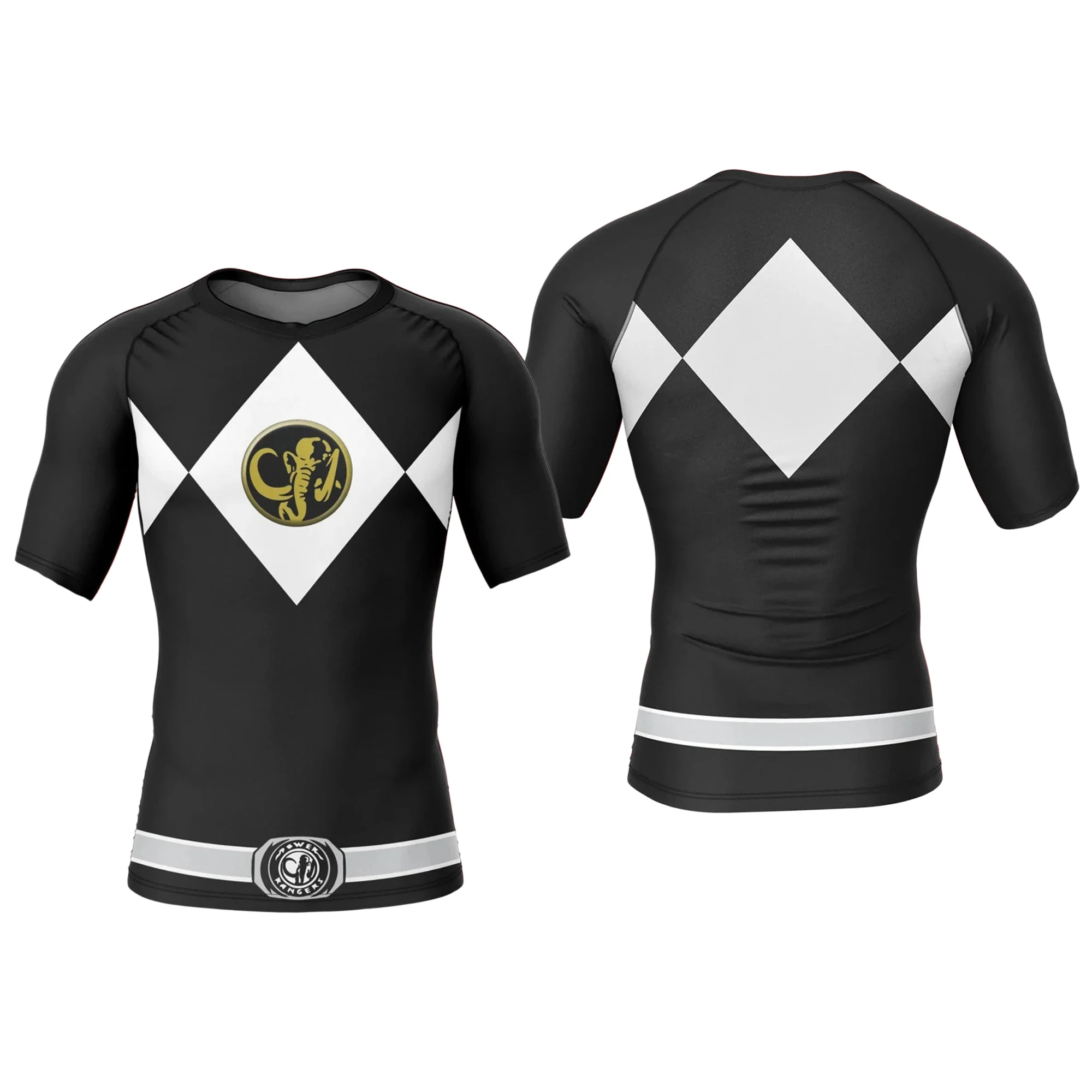 26 Anime Rangers Dinosaur Totem Nostalgic T-shirt for Sports and Fitness, Loose Large Size, Adult kids Short Sleeve t-shirt