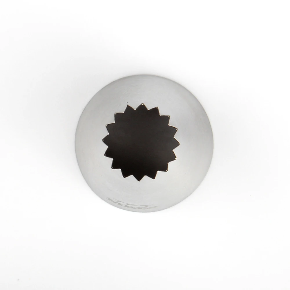 1 قطعة MRF الفولاذ المقاوم للصدأ 304 حجم كبير كعكة تزيين 15 مللي متر أعلى المعجنات الفرنسية الجليد فوهة ، الحلوى كب كيك الأنابيب تلميح # 7FT