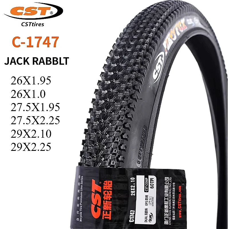 CST C-1747 JACK RABBIT 26 2.75 29 INCH MOUNTAIN BICYCLE TIRE XC BIKT TYRE C1747 26 27.5 29 WEAR RESISTANT TIRE