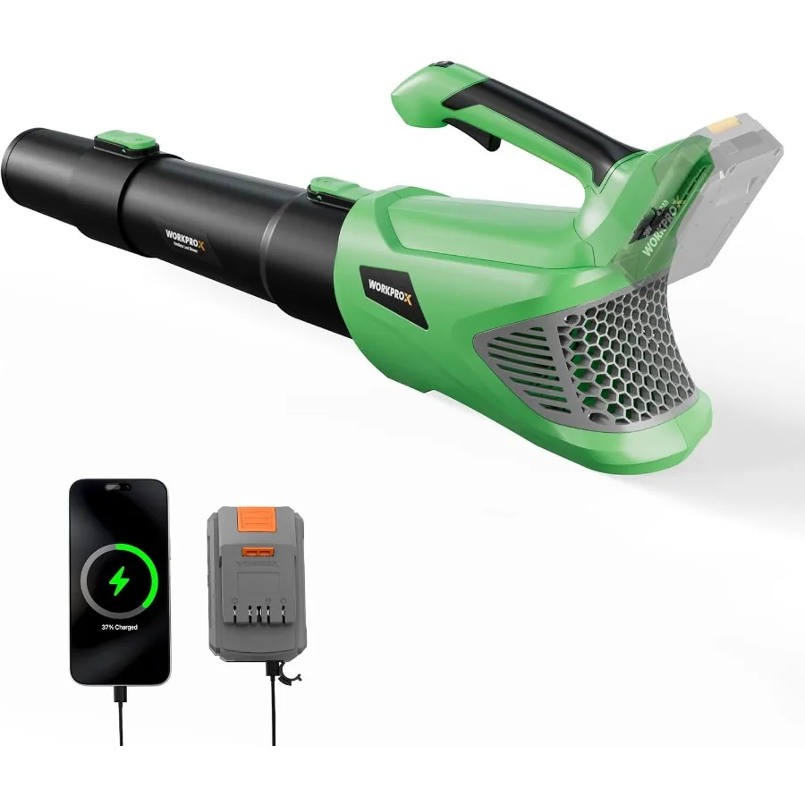 

Cordless 20V Electric Leaf Blower with 4.0Ah Type-C Charging Battery for Efficient Lawn Care Patio Cleaning and Dust Removal Li