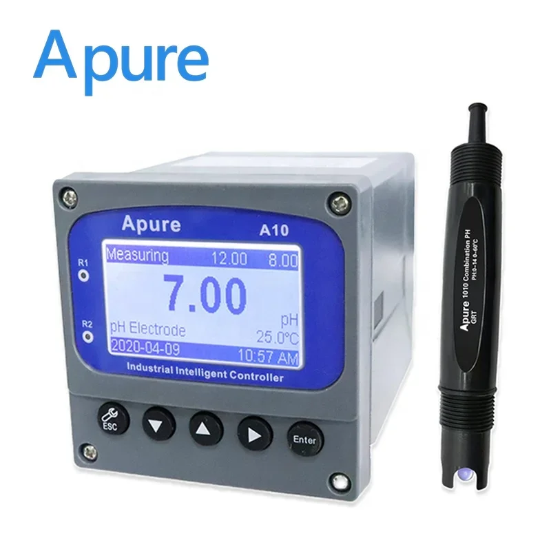 Online Automatic Hydroponic Aquarium Digital Soil EC PH Controller Orp Ph Meter Probe For Waste Water Treatment