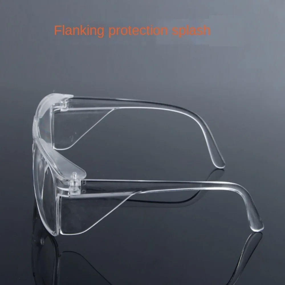 Fashion PC Material Safety Goggles Transparent Plain Glass Spectacles Riding Windproof Goggles
